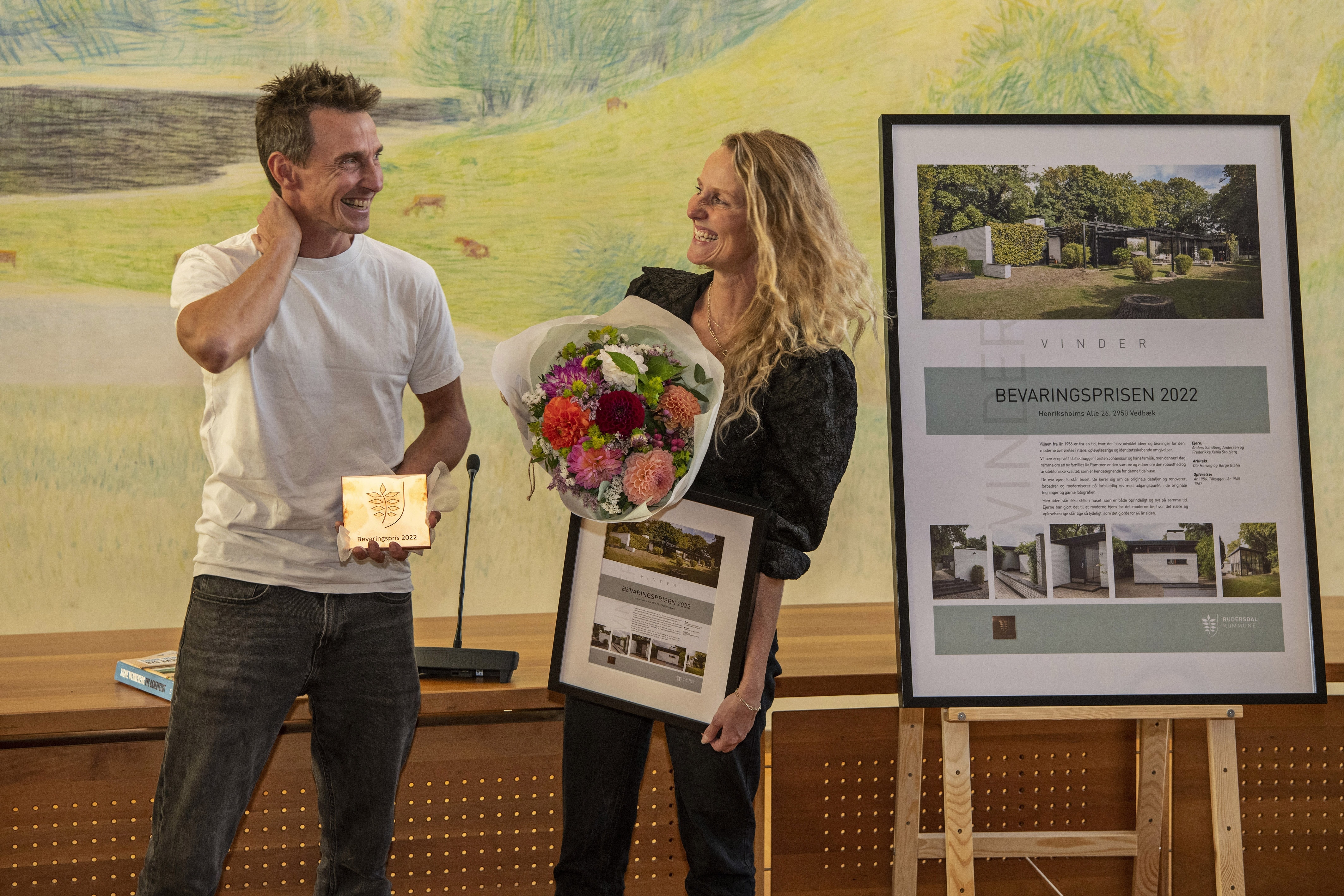 Ejerne af villa på Henriksholms Alle vandt Bevaringsprisen 2022
